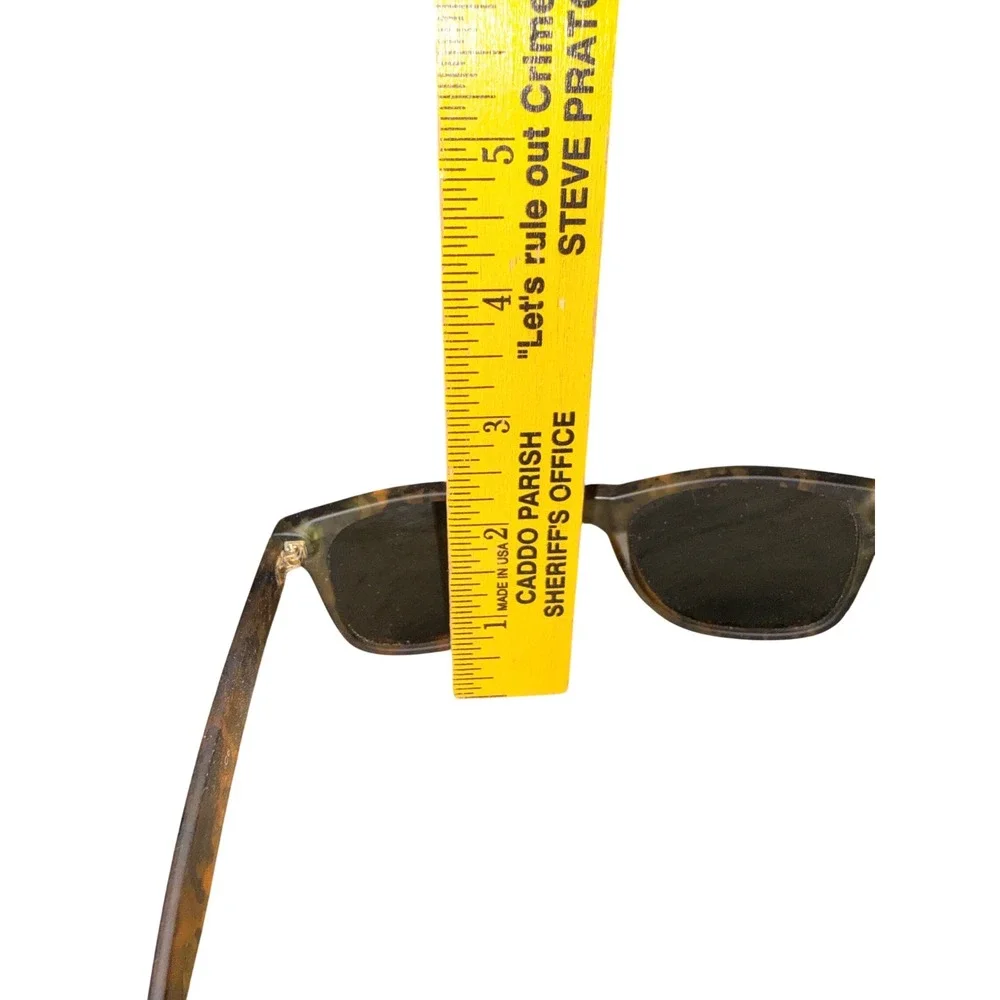Unbranded Camo Square Sunglasses Brown Wayfarer Style Classic Daily Shades